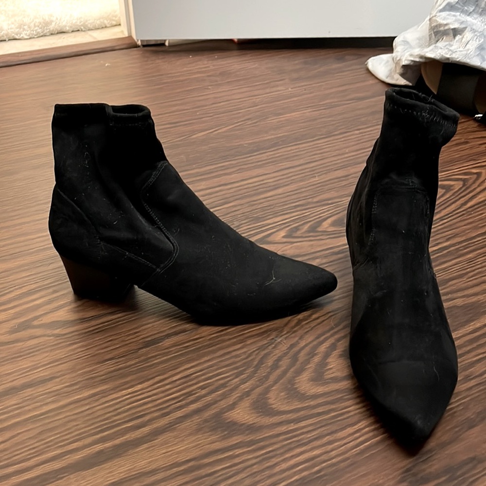 Suede booties